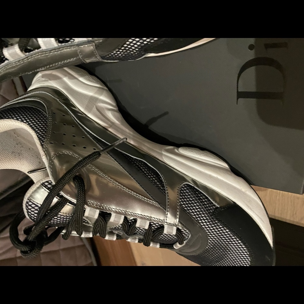 Christian Dior size 44 b22 sneakers black and silver - Picture 9 of 16